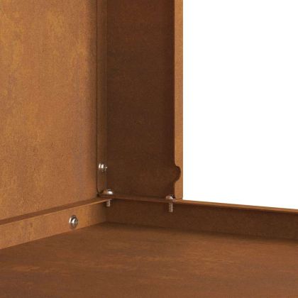 Огнище Кафяво 60 x 40 x 96 см Стомана