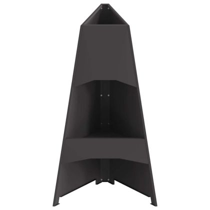 Огнище Черно 50 x 50 x 95 см Стомана