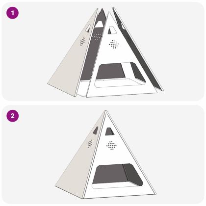 Огнище Кафяво 50 x 50 x 51 см Патинираща стомана