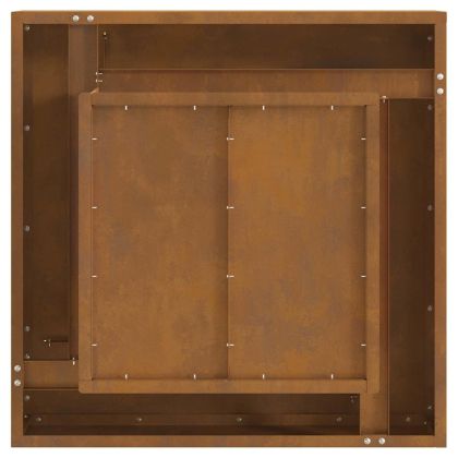 Огнище Кафяво 60 x 60 x 30 cm Променлива стомана