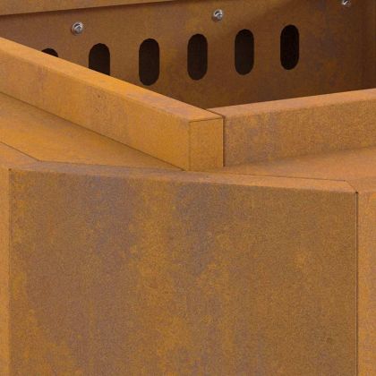 Бездимна камина Кафяво 48 x 48 x 51 см Стомана