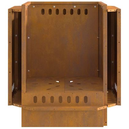 Бездимна камина Кафяво 48 x 48 x 51 см Стомана