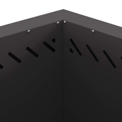 Бездимна камина Черно 58 x 58 x 51 см Стомана