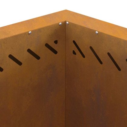 Бездимна камина Кафяво 58 x 58 x 51 см Стомана