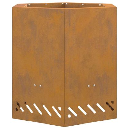 Бездимна камина Кафяво 48 x 48 x 51 см Стомана