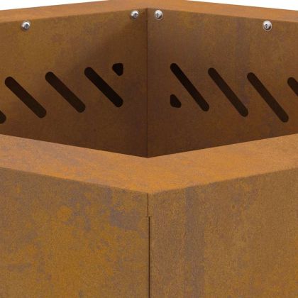 Бездимна камина Кафяво 48 x 48 x 51 см Стомана