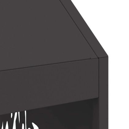 Огнище Черно 50 x 50 x 100 cm Стомана
