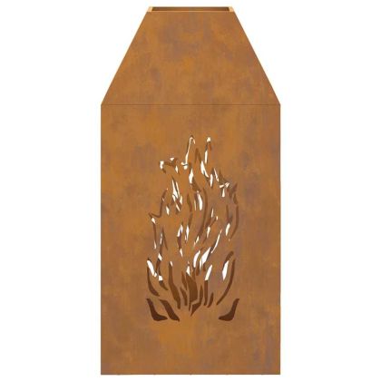 Огнище Кафяво 50 x 50 x 100 cm Стомана