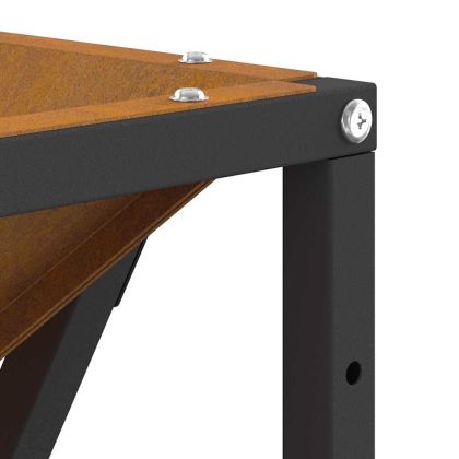 Огнище Кафяво 80 x 80 x 40 cm Стомана