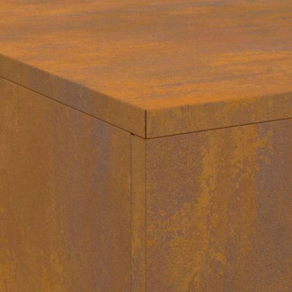 Огнище Кафяво 100 x 100 x 30 cm Патинираща стомана