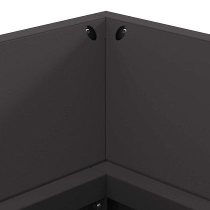 Огнище Черно 160 х 45 х 35 см Стомана