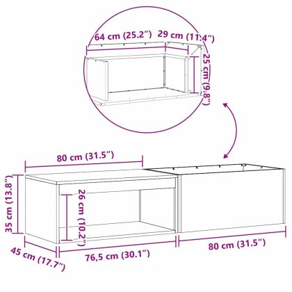 Огнище Черно 160 х 45 х 35 см Стомана