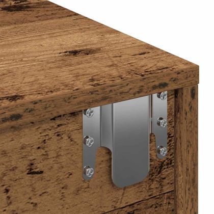 Стенен рафт с чекмеджета 60x26,5x15 см инженерно дърво