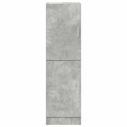Кухненски шкаф, бетонно сив, 38x41,5x131,5 см, инженерно дърво
