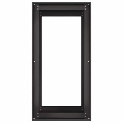 Кашпа, черна, 40x80x80 см, стомана