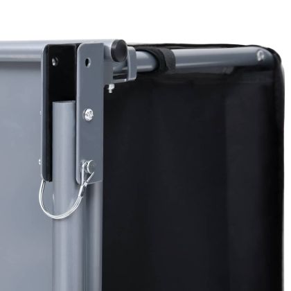 Ремарке за колело, черно и сиво, 65 кг