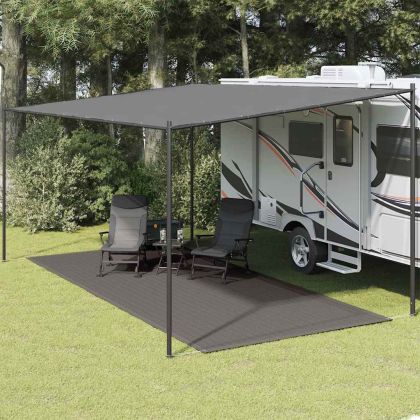 Килим за палатка, 250x500 см, антрацит