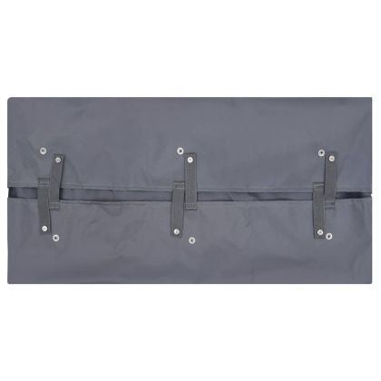 Покривало за градинска количка, тъмносиво, 81x41x40 см, текстил