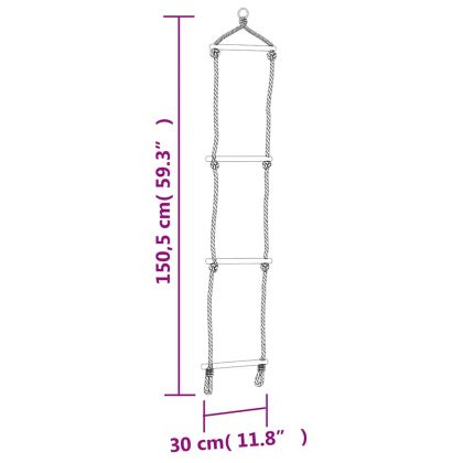 Седалка за люлка с въжена стълба и камъни за катерене синя PE