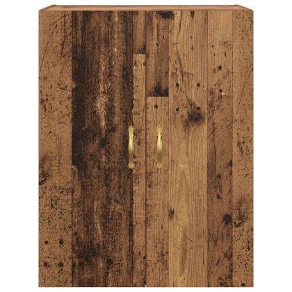 Стенно шкафче 2 pcs Старо дърво 69,5 x 34 x 90 см