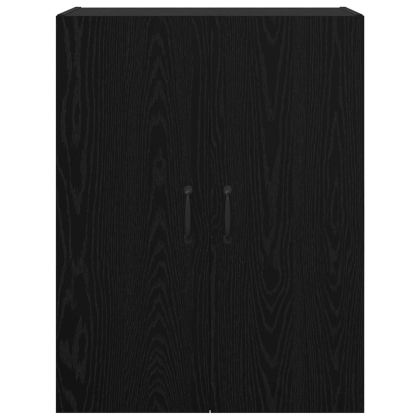 Стенно шкафче 2 pcs Черния дъб 69,5 x 34 x 90 см