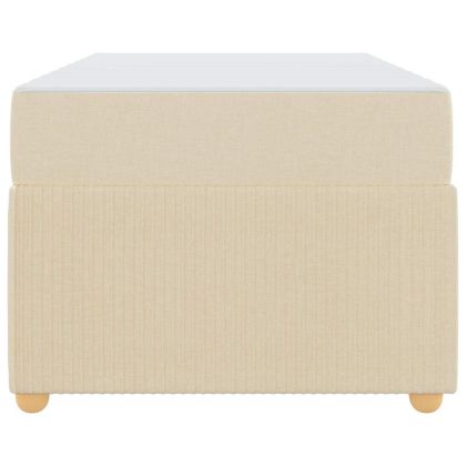 Рамка за легло с матрак Крем 90 x 190 cm текстил