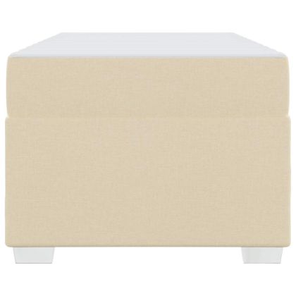 Рамка за легло с матрак Крем 100 x 200 cm текстил