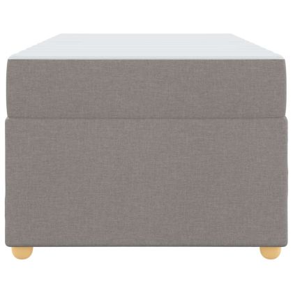 Рамка за легло с матрак Таупе 90 x 190 cm текстил