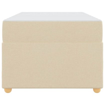 Рамка за легло с матрак Крем 90 x 200 cm текстил