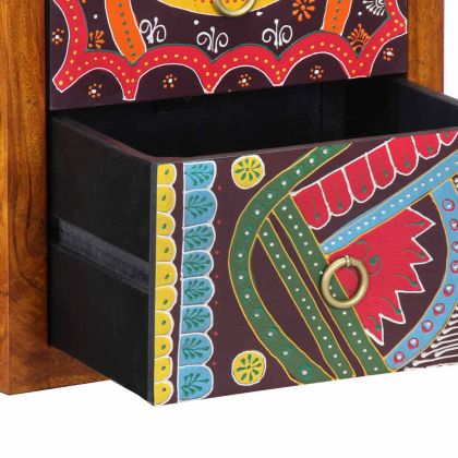 Нощен шкаф 2 pcs Кафяво 35 x 30 x 40 см Солидно акациево дърво