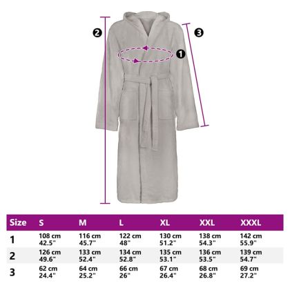 Халат за баня KINN L Памук