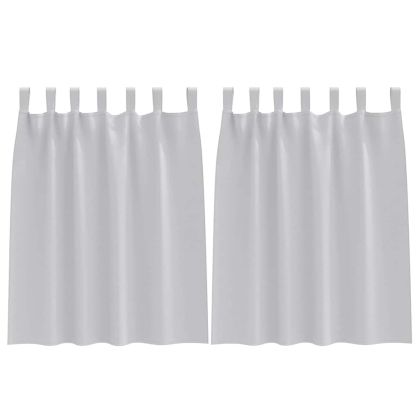 Завеси за затъмняване с пръстени 2 pcs Светлосиво 140 x 140 cm