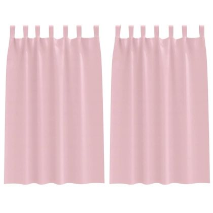Завеси за затъмняване с пръстени 2 pcs Бебешко розово