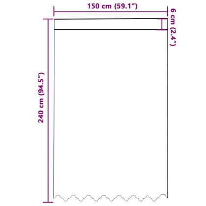 Перде от дантела С завеси Флорален Бяло 240 x 150 cm Полиестер