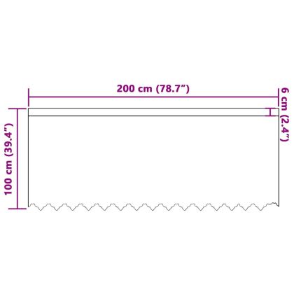 Перде от дантела С завеси Флорален Бяло 100 x 200 cm Полиестер