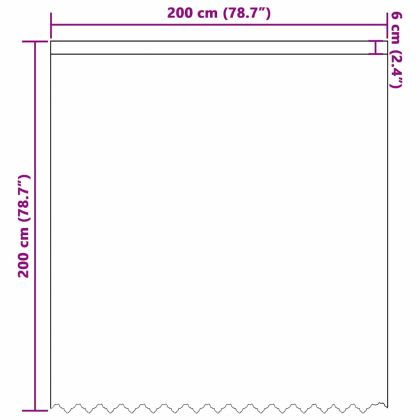 Перде от дантела С завеси Флорален Бяло 200 x 200 cm Полиестер