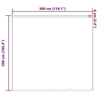 Перде от дантела С завеси Флорален Бяло 260 x 300 см Полиестер