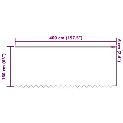 Перде от дантела С завеси Флорален Бяло 160 x 400 см Полиестер