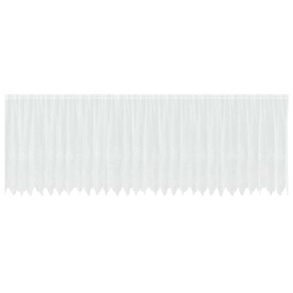 Перде от дантела С завеси Флорален Бяло 180 x 750 см Полиестер