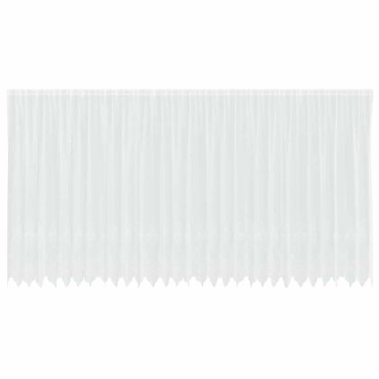 Перде от дантела С завеси Флорален Бяло 245 x 750 см Полиестер