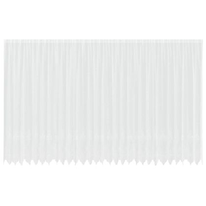 Перде от дантела С завеси Флорален Бяло 300 x 750 cm Полиестер