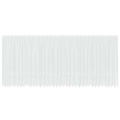 Перде от дантела С завеси Флорален Бяло 200 x 900 см Полиестер