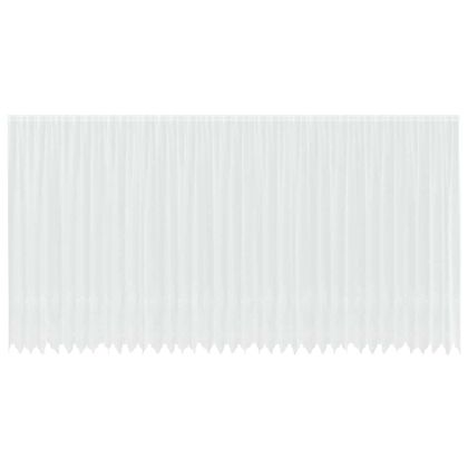 Перде от дантела С завеси Флорален Бяло 260 x 900 см Полиестер