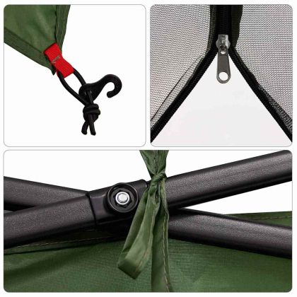 Вътрешна палатка с покрив Зелен 303 x 303 x 196 см тафта