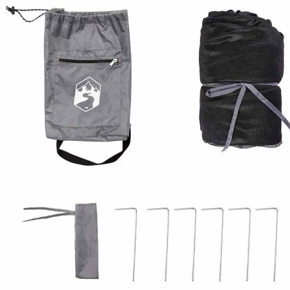 Вътрешна палатка Сив и оранжев 303 x 303 x 196 см тафта