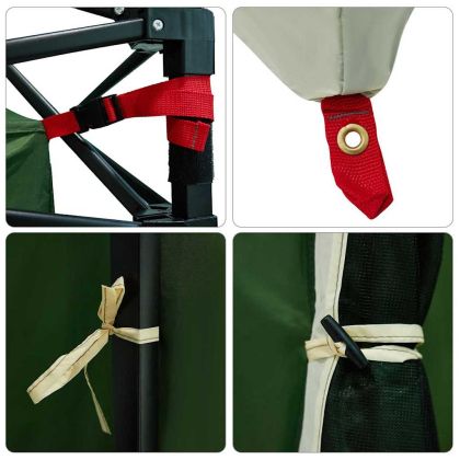 Вътрешна палатка с покрив Зелен 290 x 288 x 234 см тафта