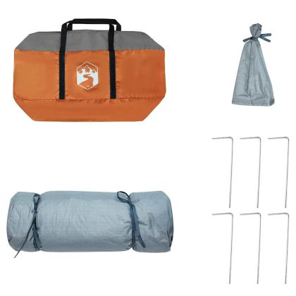 Вътрешна палатка Сив и оранжев 291 x 291 x 240 см тафта