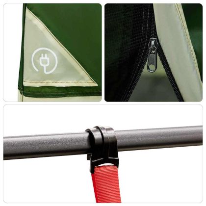 Вътрешна палатка с покрив Зелен 520 x 520 x 190 см тафта