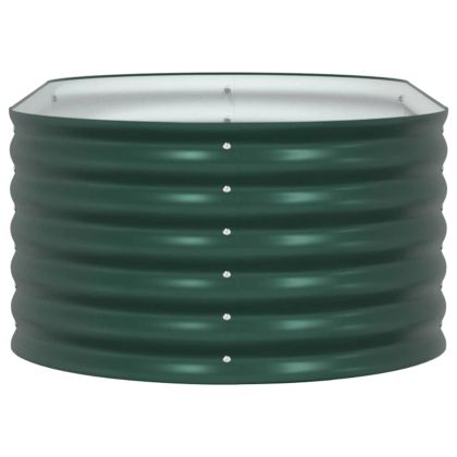 Градинска повдигната леха Зелен 160 x 80 x 44 cm Стомана