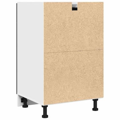 Чекмеджетен шкаф с чекмедже Riga Черен дъб 50 x 46 x 81,5 см